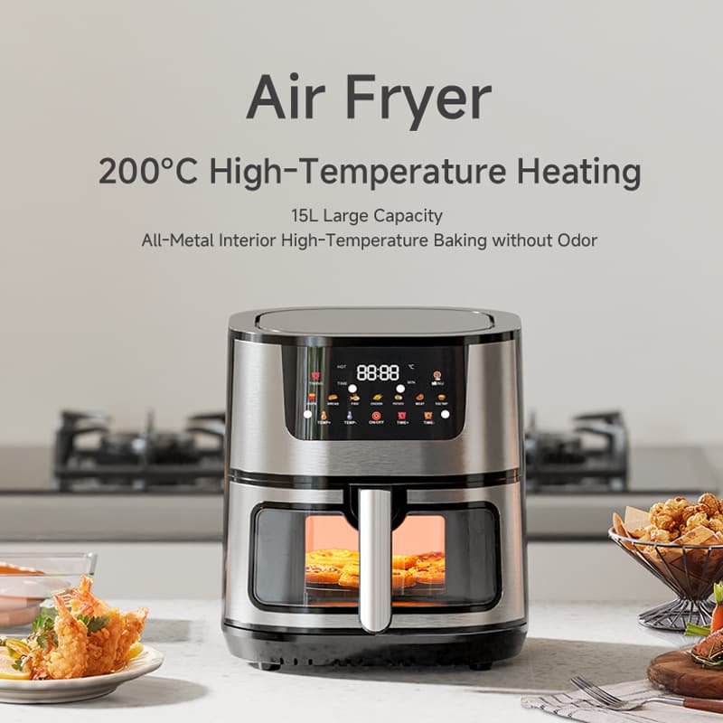 Cross-Border Air Fryer Large Capacity Stainless Steel Electric Oven Fryer Air Fryer Electric Oven