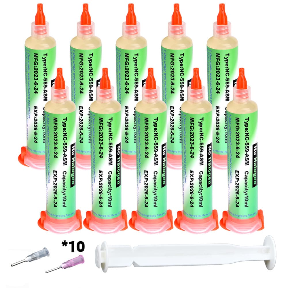 NC-559-ASM Flux Paste 10CC Syringe Type Repair Solder Paste Rosin Paste Cross-border Hot Selling Solder Flux