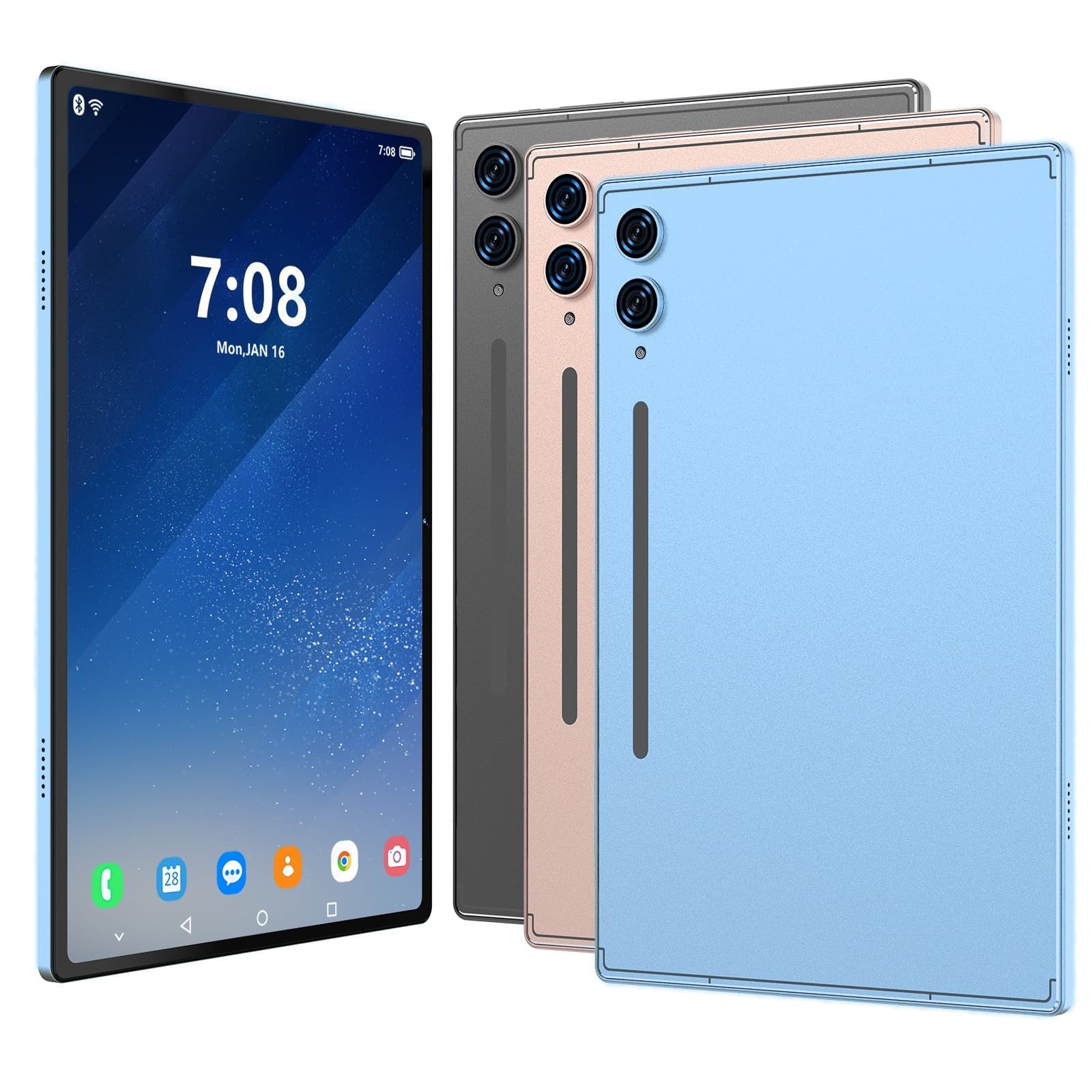 Wholesale 10.1-inch tablet PCs for cross-border trade, including high-definition IPS tempered glass screen and Android tablets for international calls.