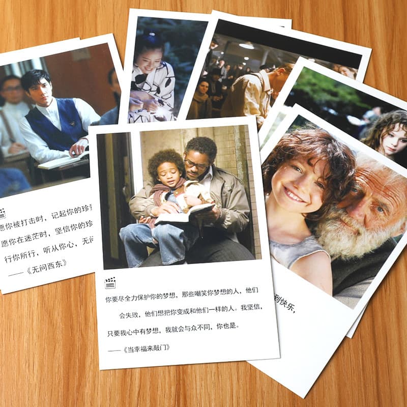 Boxed Postcard One Person Cinema Classic Lens Lines Photography Creative Arts Student Card Incentive