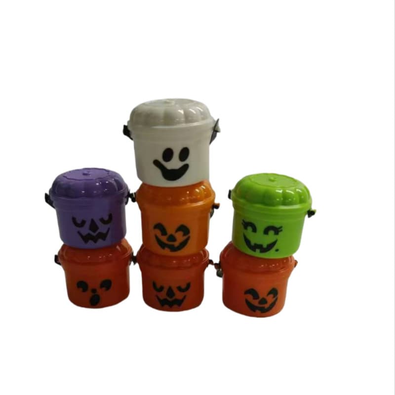 Halloween Nostalgia Buckets Cross-Border Funny Detachable Retro Halloween Pumpkin Candy Bucket