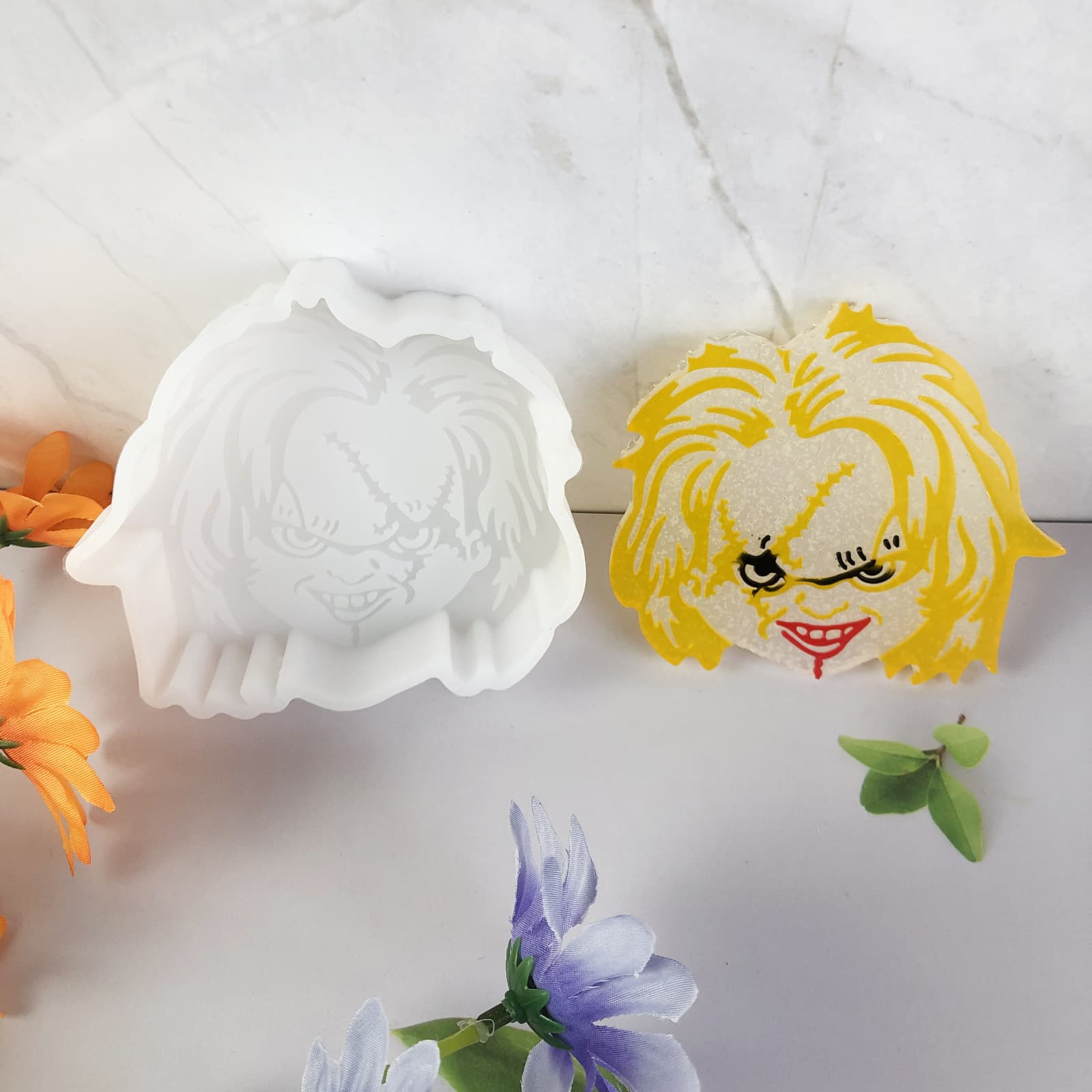 Car Aromatherapy Silicone Mold Baby Ghost Baby Zhuji Avatar Car Decoration DIY Aromatherapy Expansion Stone Aromatherapy Mold