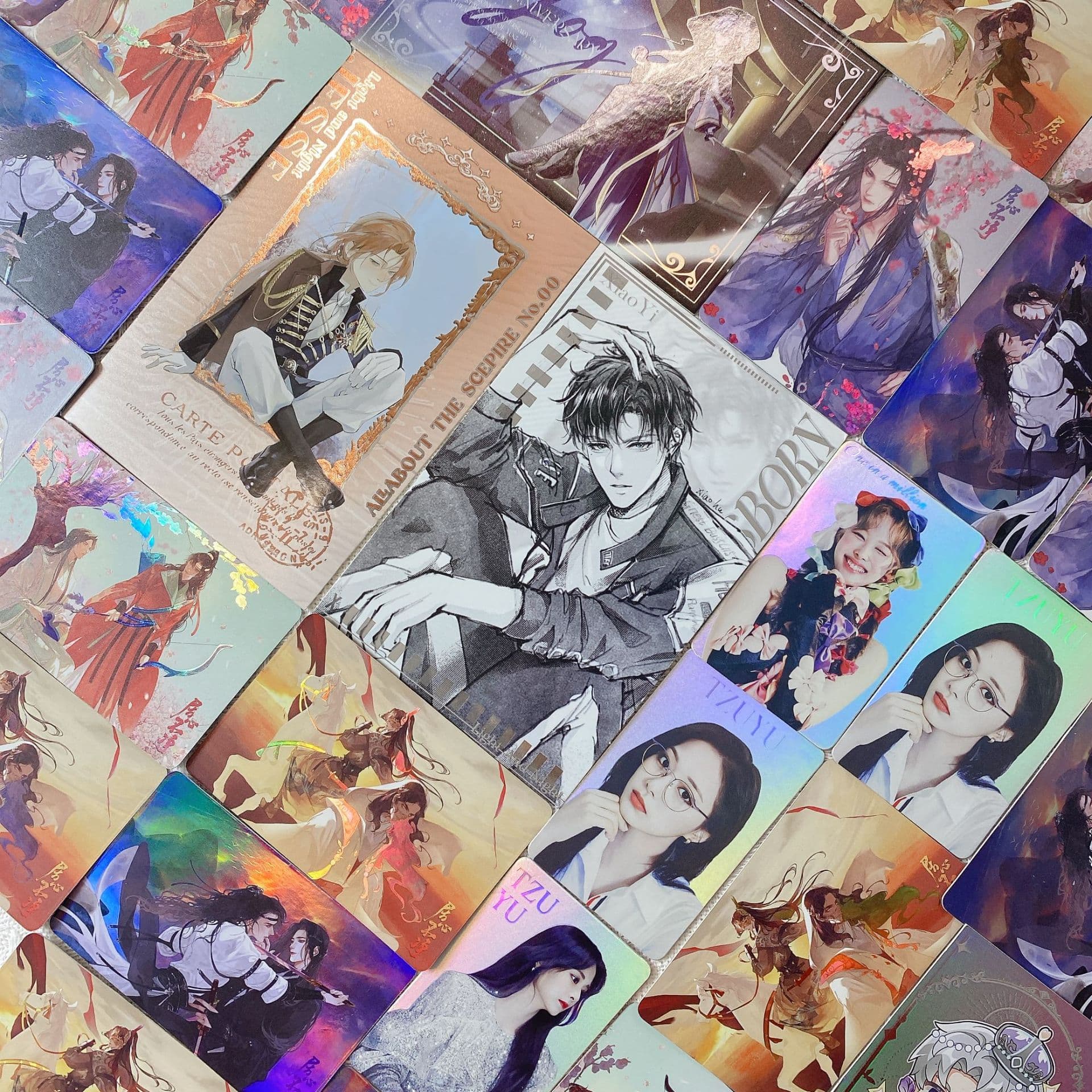 Card Game Polaroid Custom Card Phnom Penh Animation Character Card Laser Flash Card Board Game Card Printing and Production