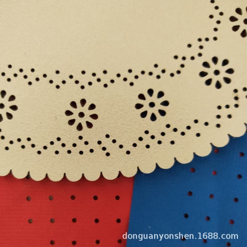 Hat leather fabric cutting and processing Cloth fabric punching Garment cutting and pattern cutting Laser cutting and processing
