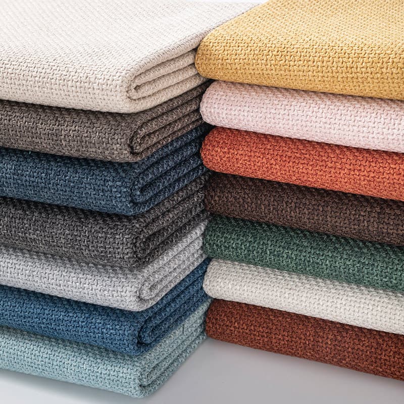 Thick linen rough sofa fabric linen cotton linen fabric hard bag soft bag pillow cushion cover