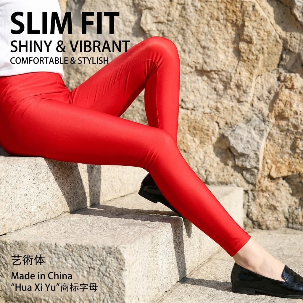 European and American popular plus size yoga pants for women summer thin leggings colorful glossy shark pants for women to wear outside