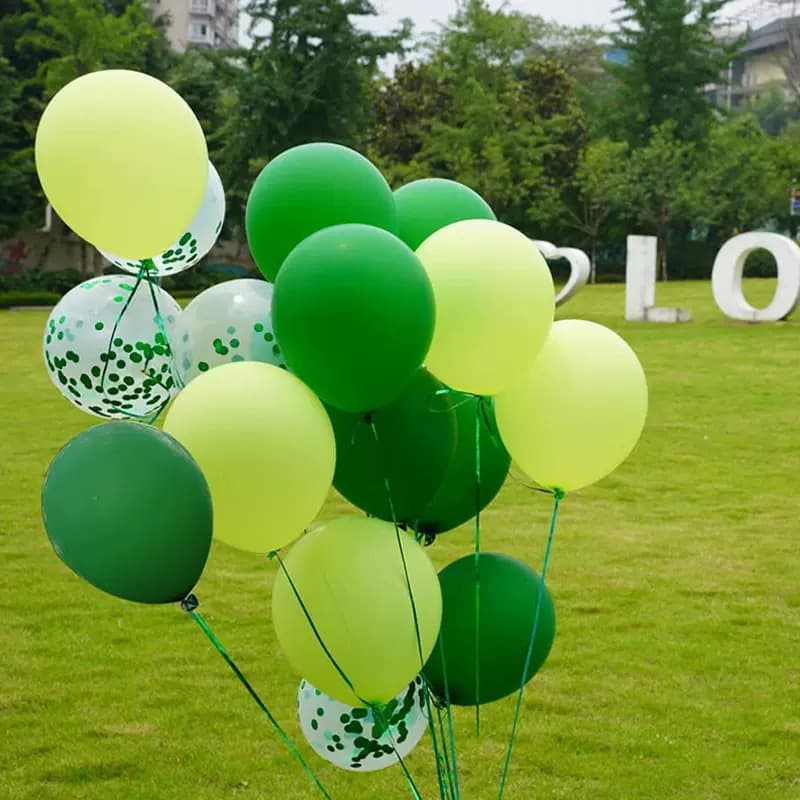 Green Thickened Balloon Student Outdoor Graduation Photo Picnic Party Decoration Baby Birthday Set