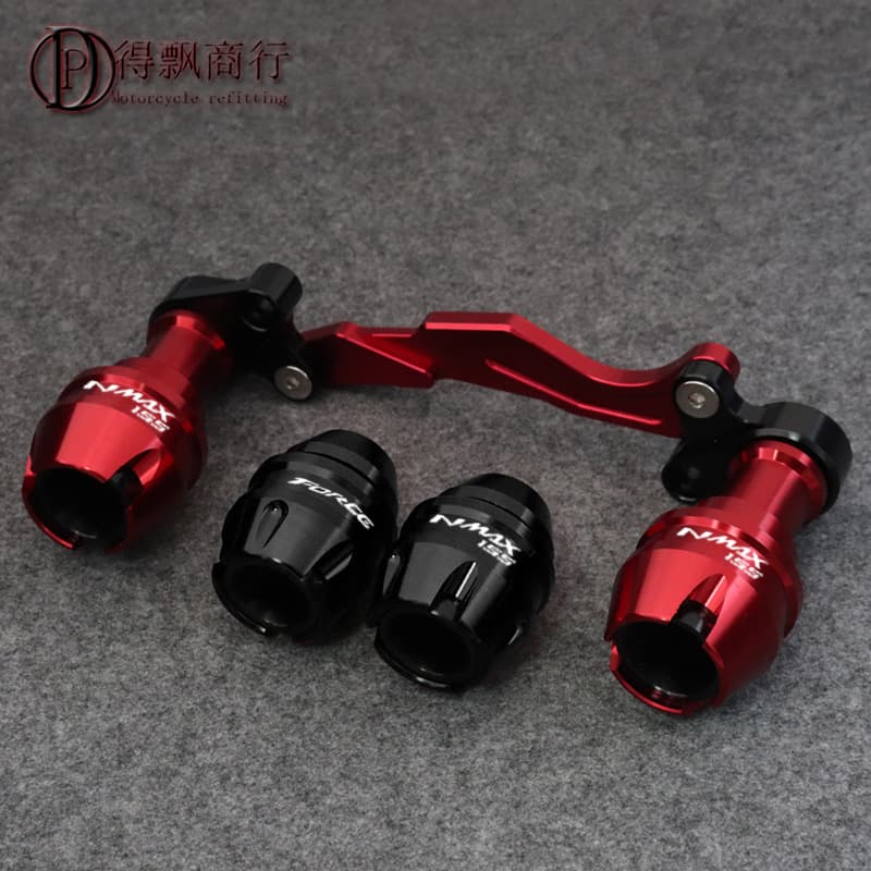 Compatible with Yamaha NMAX155 Modification Accessories Front Wheel Crash Pad Exhaust Crash Ball Protection Bar
