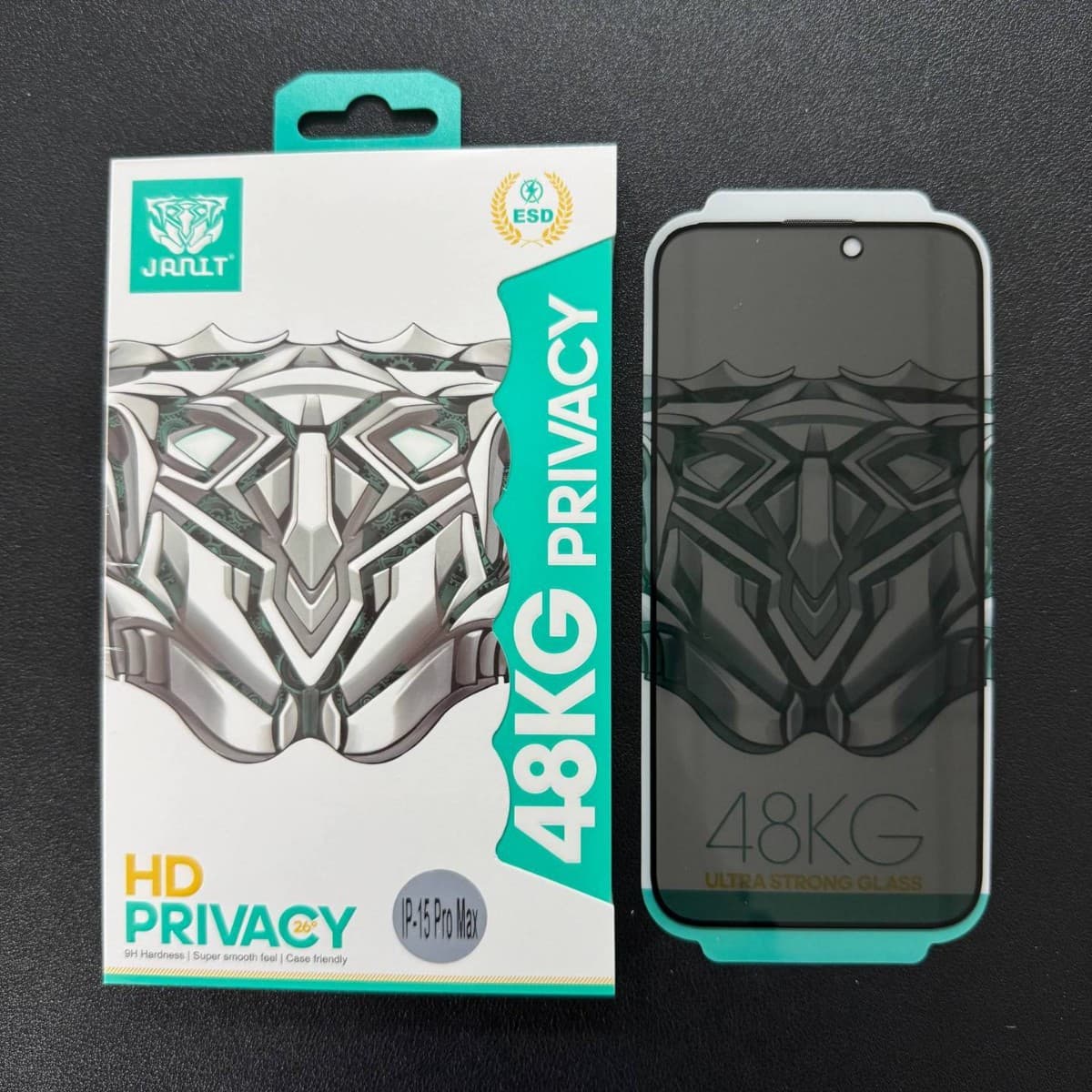 Privacy Tempered Glass Screen Protector for Apple 18 Series, Anti-Spy Edge-Pressed Film, Anti-Peep KK9 Phone Protective Film