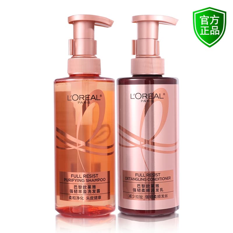 L'Oreal Paris Strong and Rich Ginger Shampoo 440ml Smooth Refreshing Anti-Breakage Shampoo Conditioner