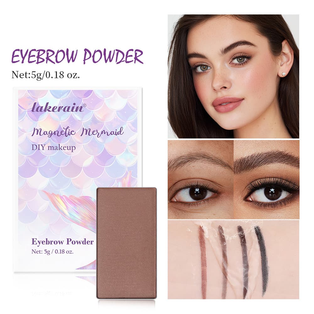Cross-border Lakerain Mermaid Makeup Palette (Refill) Eyeshadow, Eyebrow Powder, Blush, Highlighter, Contour, Setting Powder