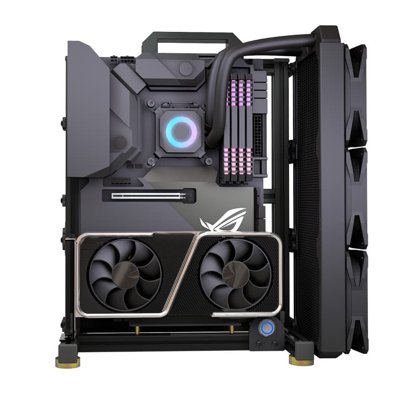 Open Frame MATX Computer Case Rack Aluminum ATX Creative ITX Desktop Case Mini Chassis