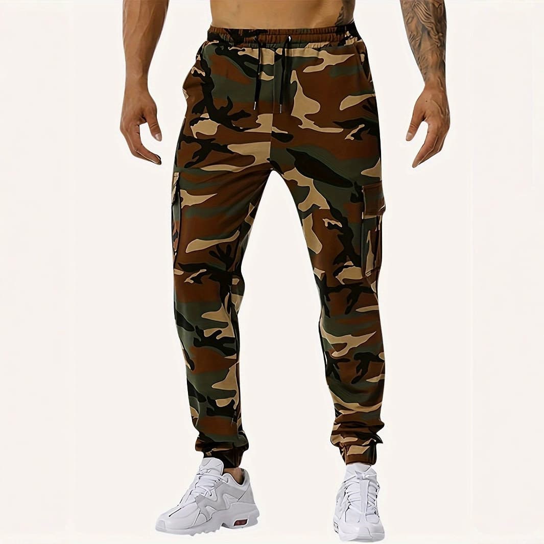 Amazon Best Seller Men's Cargo Pants Military Style Camo Tactical Pants Outdoor Work Pants (US/EU Sizes)
