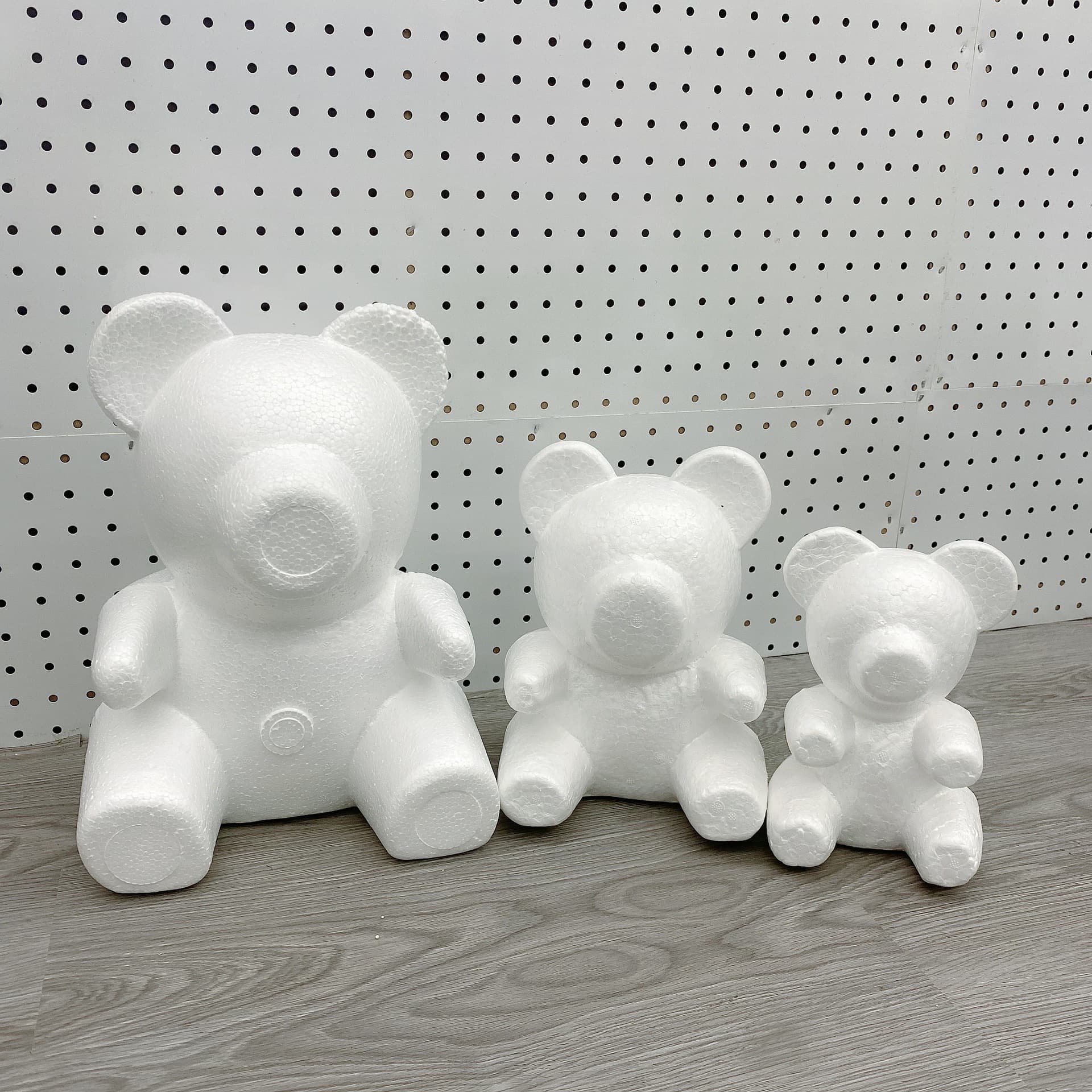 Wholesale foam bear-style DIY foam molds for handmade displays, everlasting flower bear, rose bear blanks