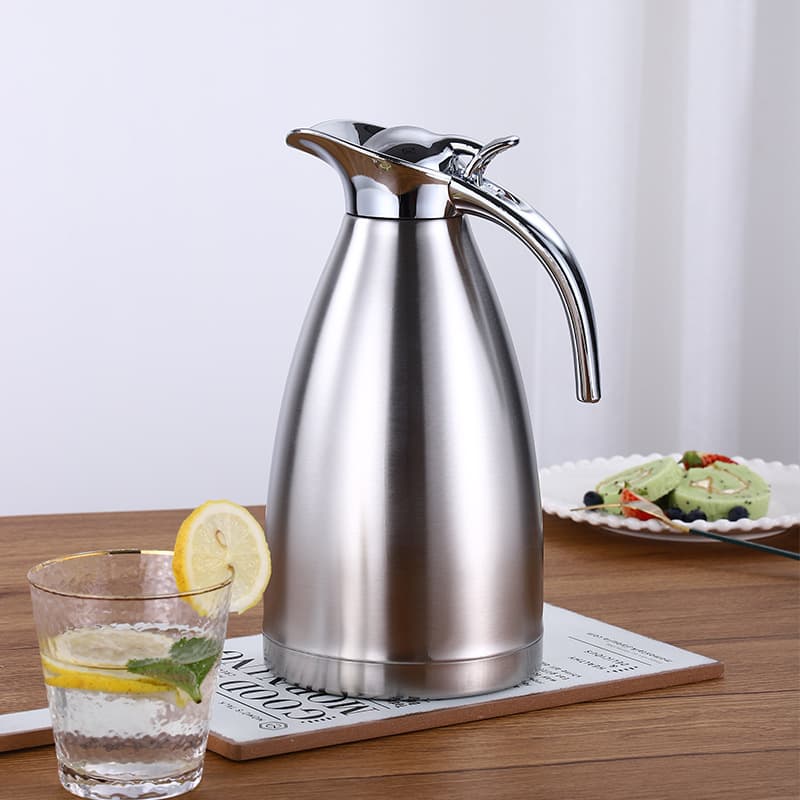 304 Stainless Steel Thermos, Vacuum Hot Water Pot, Double-layer European Coffee Pot, Household Cold Water Jug 2L, Gift Wholesale