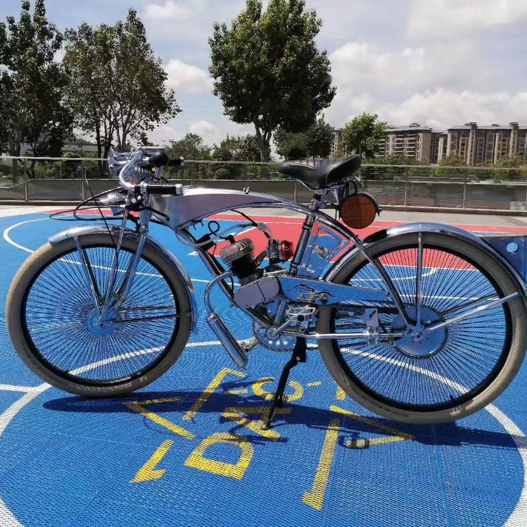 Deluxe Electroplated Metal Vintage Bicycle Fuel Bike DIY Retro Style Nostalgic Bicycle
