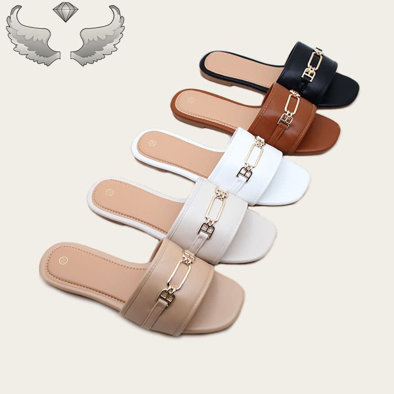 Cross-border foreign trade slippers for women summer new fashion flat slippers craft shoes Ladies slippers