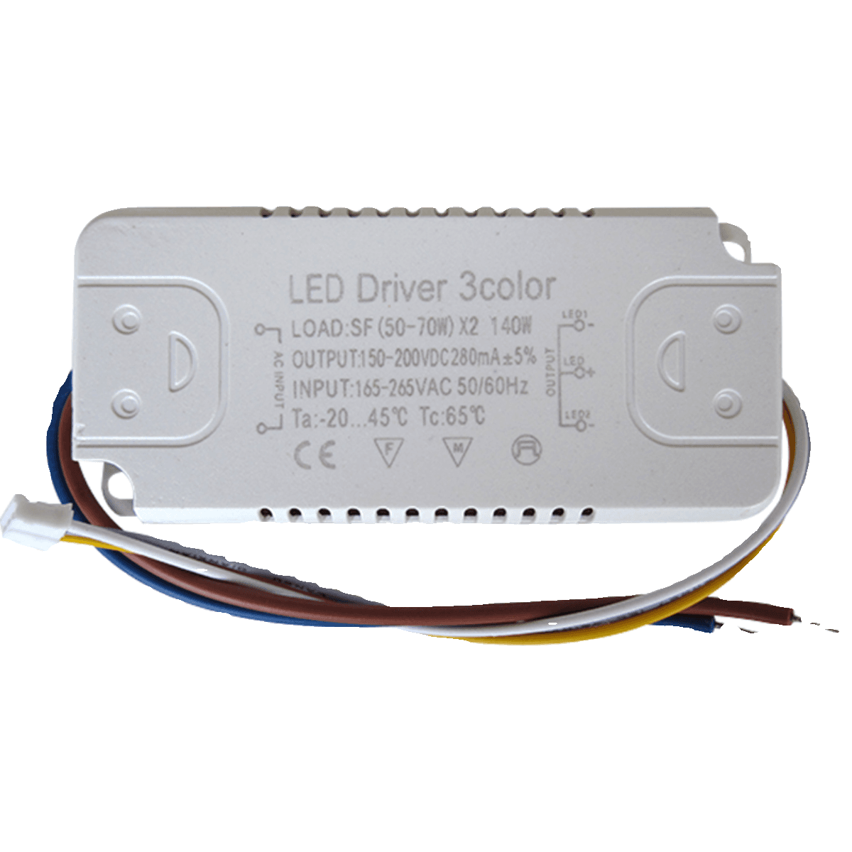 LED lamp accessories power driver universal stepless three-color dimming segmented tube ceiling lamp constant current transformer