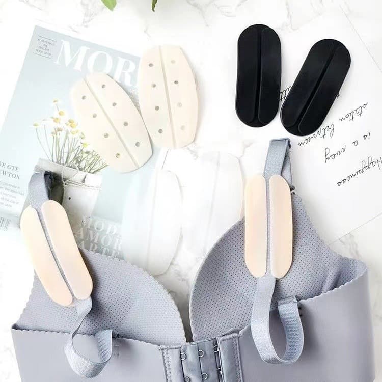 Silicone Shoulder Pads for Bras, Invisible Anti-Slip Fixator to Prevent Strap Slippage, Seamless Pressure-Relief Anti-Slip Shoulder Device