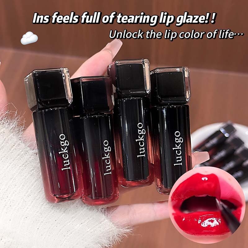 Cross-border LUCKGO Peel-off Lip Gloss Waterproof Sweat-proof Long-lasting Matte Korean-style Peel-off Lip Gloss Student Makeup