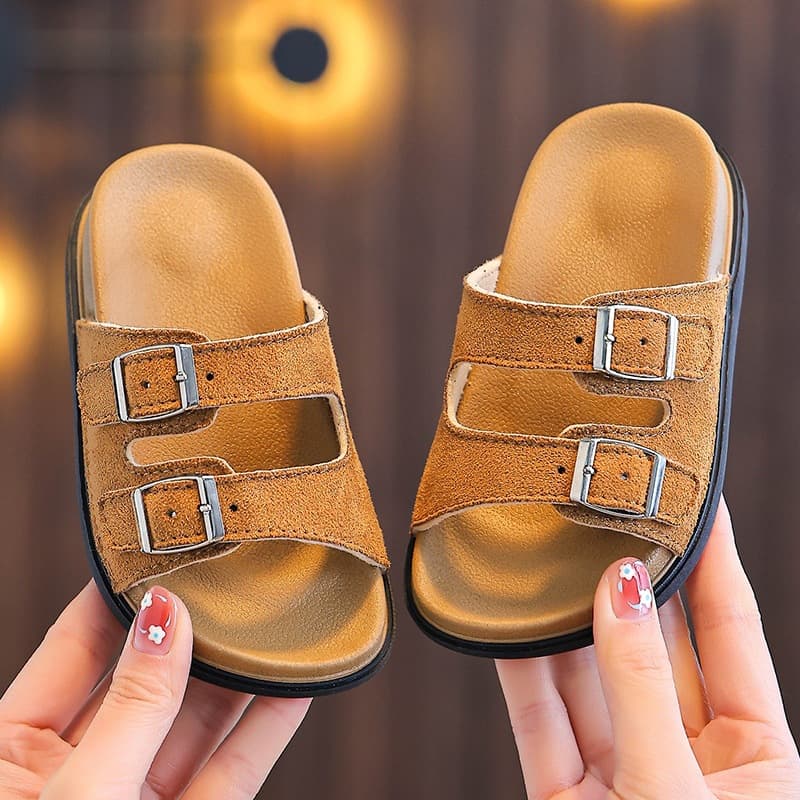Summer Children's Birkenstock Sandals, Non-Slip Soft Sole for Bathroom, Beach, and Outdoor Wear for Boys and Girls