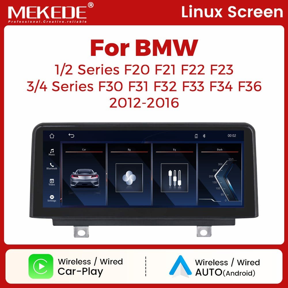For BMW 3 Series F30/F31, 4 Series F32/F33 NBT LINUX Large Screen Upgrade Screen