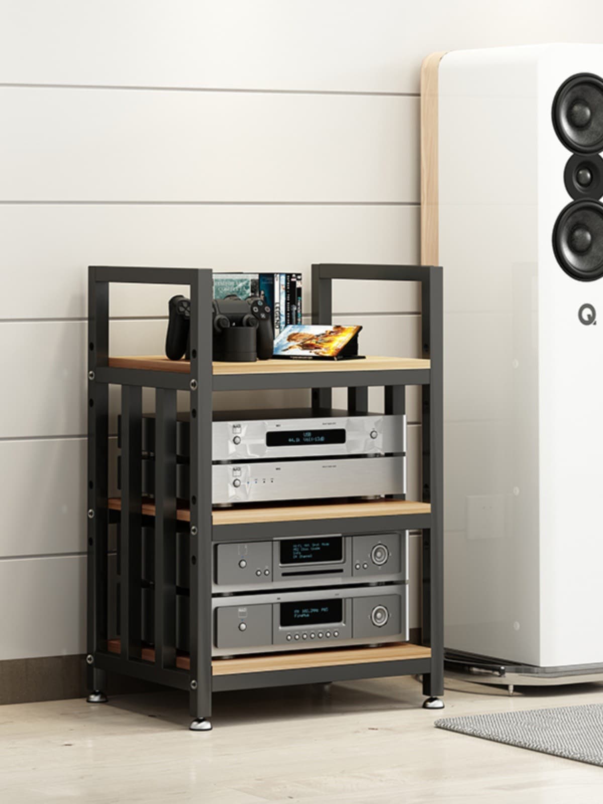 Power amplifier rack, stand, equipment cabinet, simple floor-standing power amplifier rack, speaker cabinet, speaker placement rack