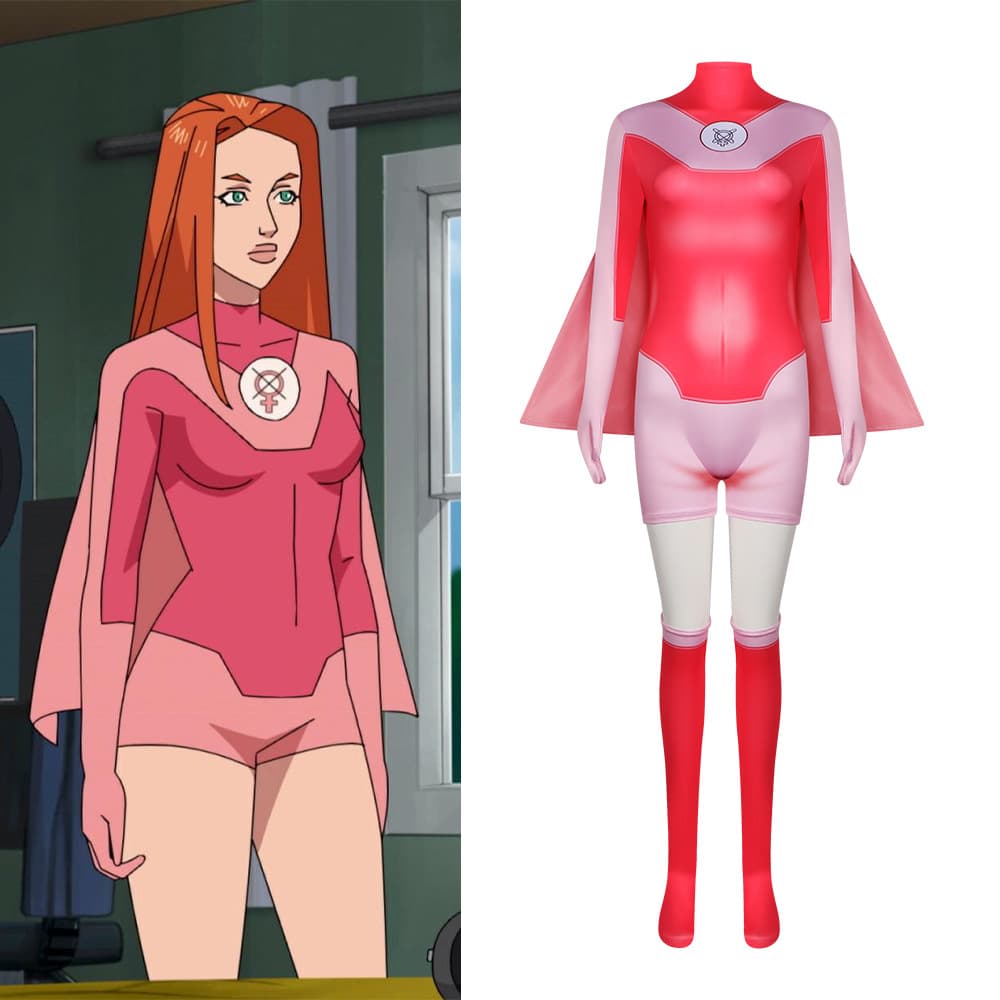Invincible Young Man cos costume, Almighty Man one-piece suit, Invincible Boy Atomic Eve one-piece suit, cosplay suit