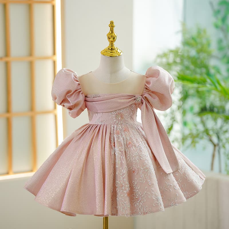 Children's Princess Dress, High-End Host Walk Show Flower Girl Piano Performance Costume Birthday Tutu Skirt
