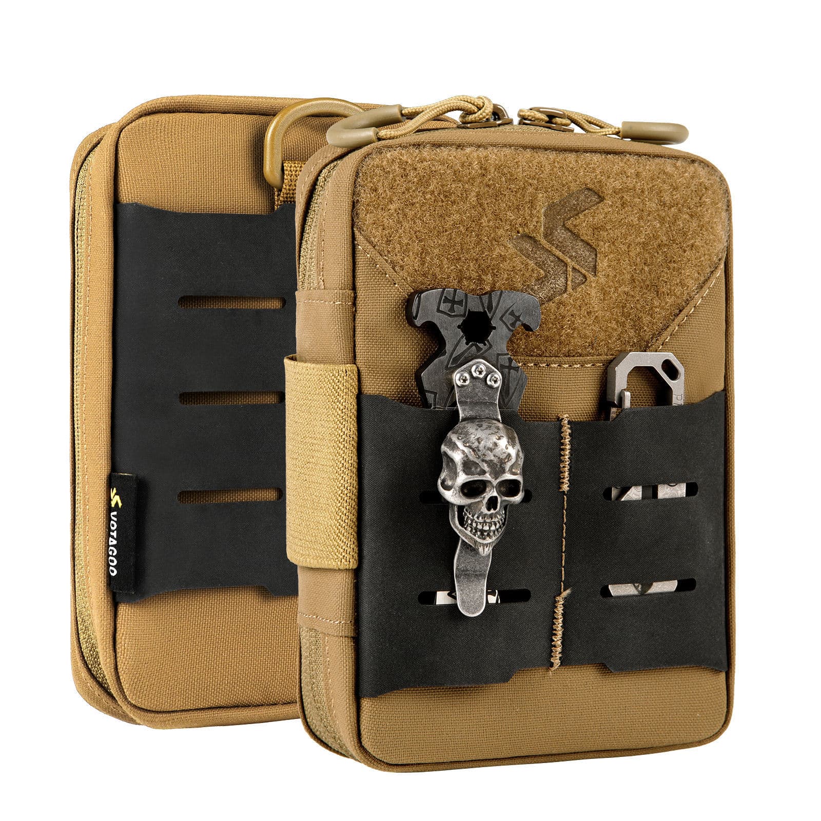Tactical Foldable EDC Pouch Molle Laser Cut Medical Bag Nylon EDC Storage Pouch Accessory Bag
