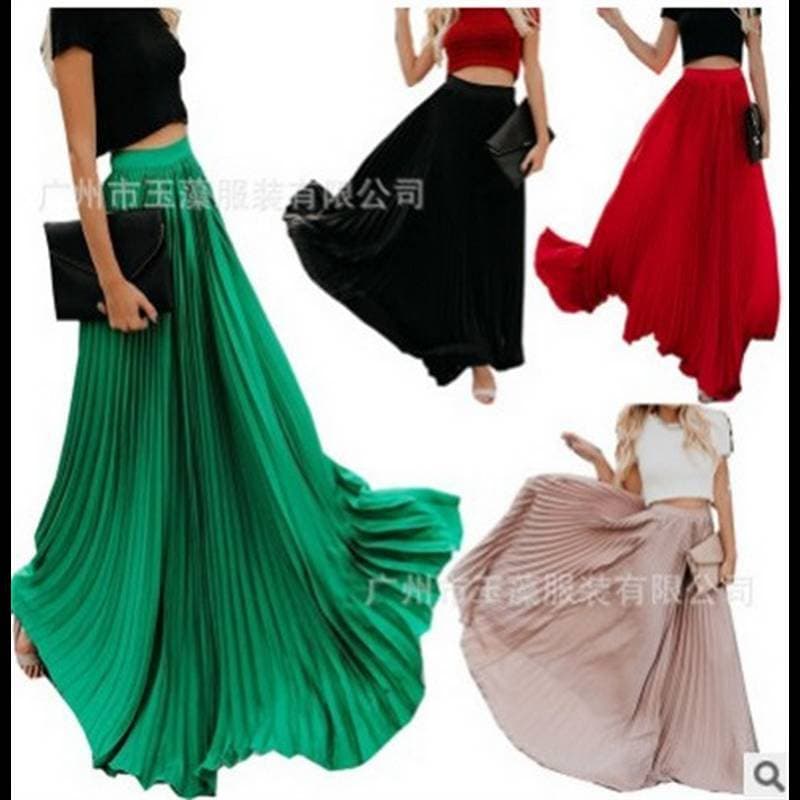 Winter Sweet Temper Loose Casual Dress New Bohemian Style Sweet Grace Pleated Long Dress