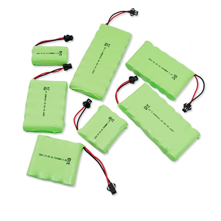 2.4V 3.6V 4.8V 6V 7.2V 8.4V 9.6V No. 5 rechargeable battery pack 2000mAh for electric toys