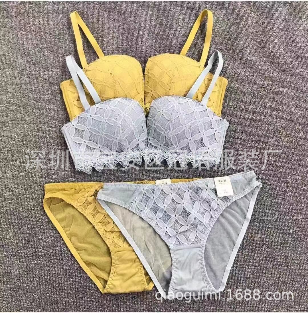 Mixed European Bra Sets for Women - Lace Bra and Panty Sets for Export