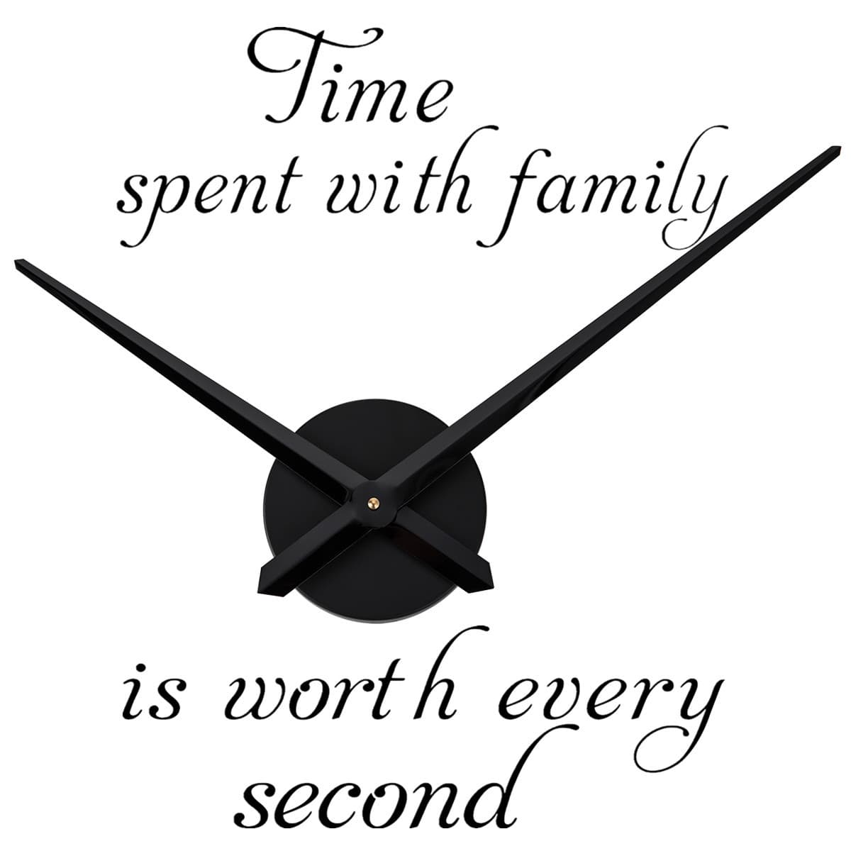DIY Clock Large Hand Clock Movement Creative Decorative Wall Sticker Dial Amazon Hot Selling Accessories