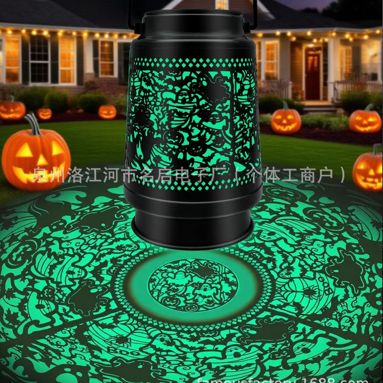 Halloween Cross-border Solar Hummingbird Garden Lantern Projector Light Garden Lawn Ambient Light Animal Butterfly Night Light