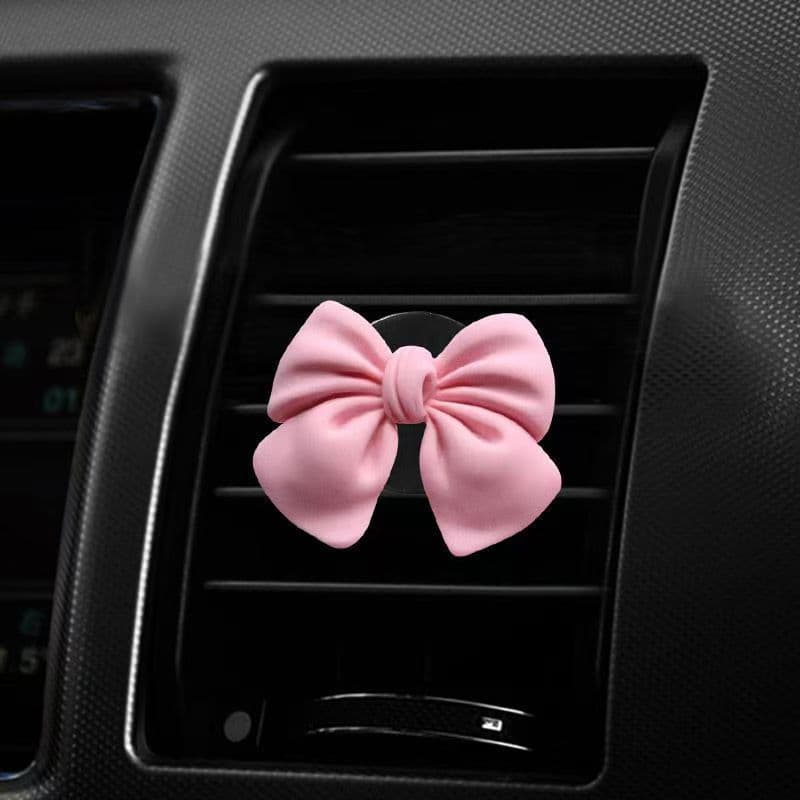Bow Vent Clip Car Air Freshener Creative Car Aroma Decoration Cute Interior Accessory for Women Car Perfume Ornament
