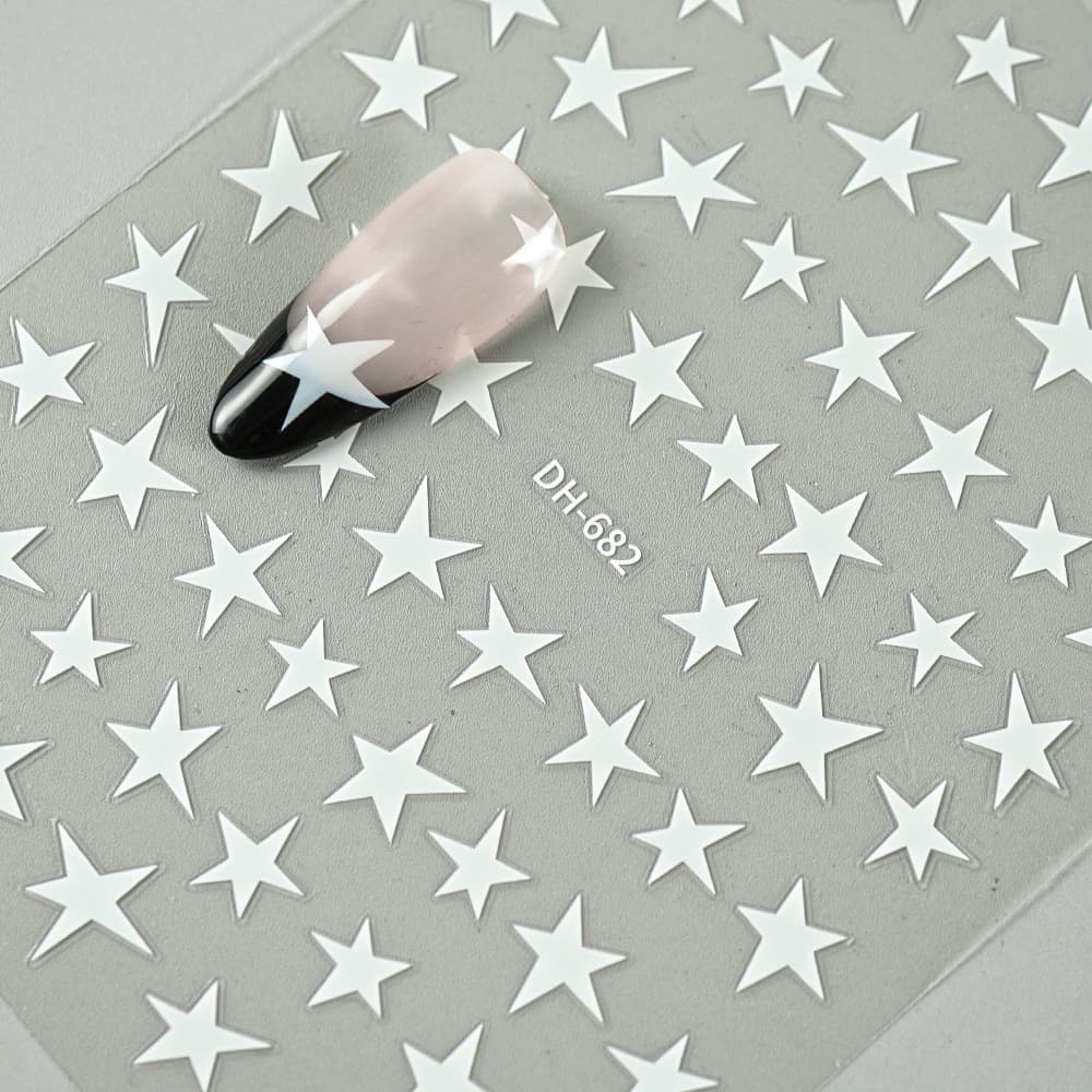 Redanco New 3D Trendy DIY Pattern Nail Art Stickers with Adhesive Nail Decals Wholesale DH-682