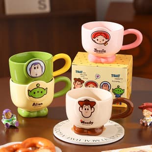Toy Story Water Cup Couple Mug Ceramic Cup Home Drinking Water Office Souvenir Gift Qixi Festival