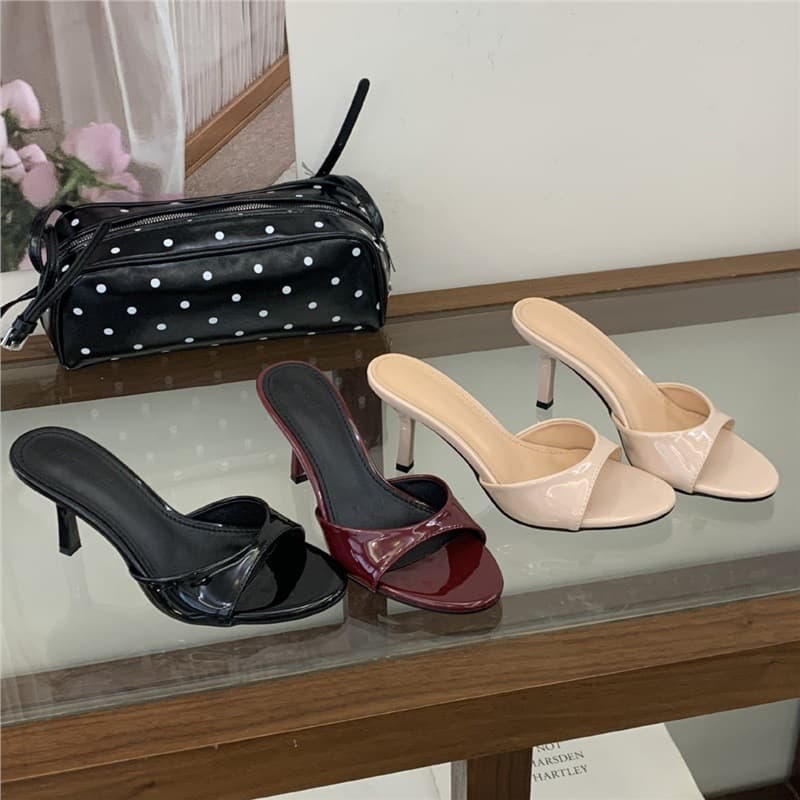 567-2~2026 Summer New Simple Open-Toe French Style High Heel Sandals for Women