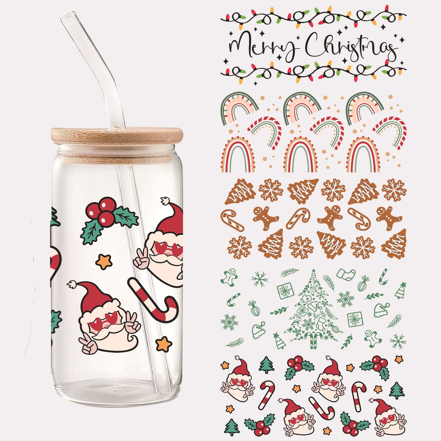 Cross-border cup sticker supply 16oz 24oz floral pattern waterproof uv dtf three-dimensional crystal mark custom processing