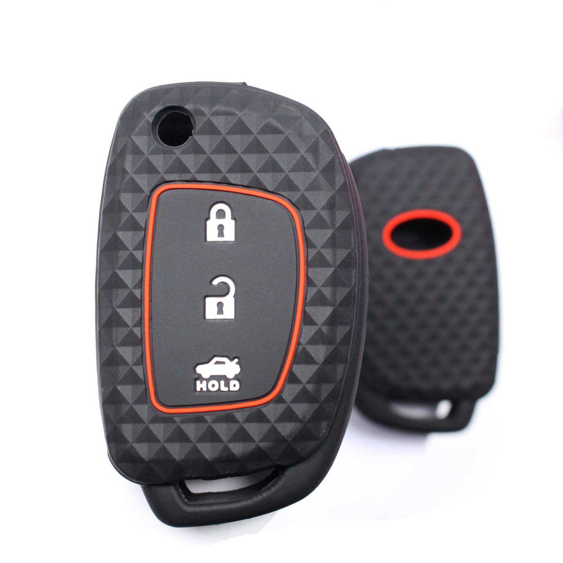 Fit Hyundai Three-Button Foldable Car Silicone Key Case Silicone Key Cover Wholesale Factory