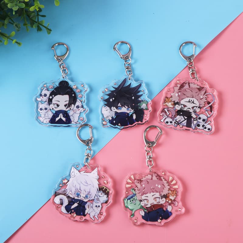 Jujutsu Kaisen Anime Merch Pendant Two-Faced Sukuna Yuji Itadori Megumi Fushiguro Suguru Geto Satoru Gojo Keychain
