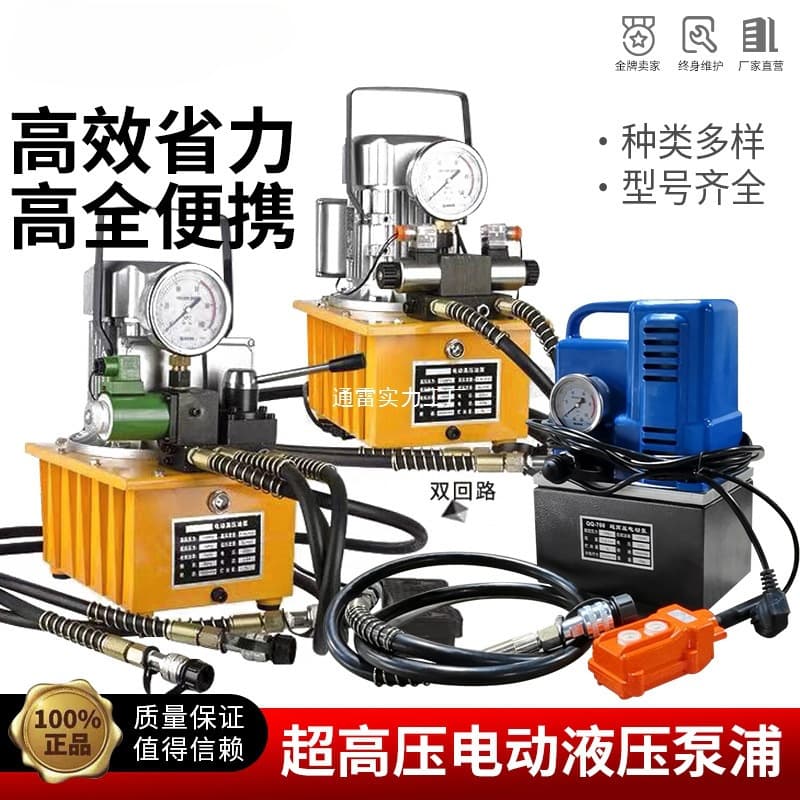 Electric Hydraulic Pump Dual Oil Circuit Electric Pump Solenoid Valve Electric Pump Hydraulic Oil Pump 700A Hydraulic Power Station