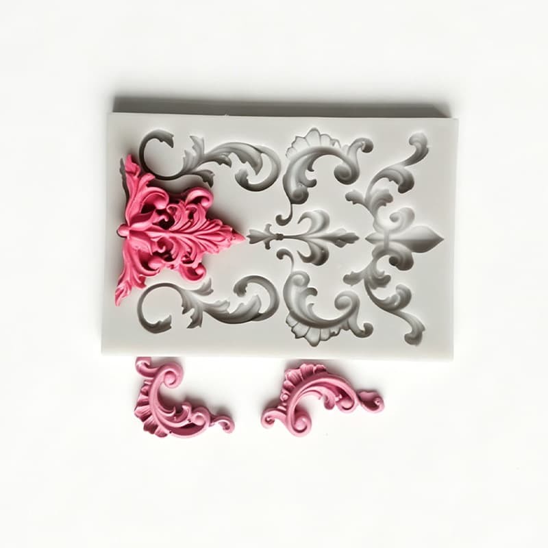 European Vintage Embossed Lace Pattern Silicone Mold for Baking DIY Plaster Resin Decoration Ornaments