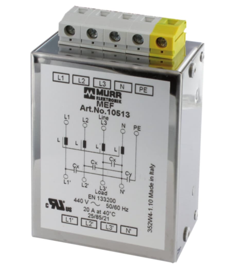 German MURR ELEKTRONIK EMC Filter 10539 Cabinet Electronic Components