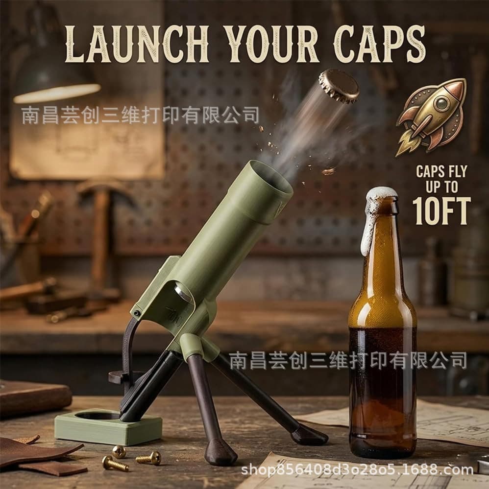3D Printed Cross-Border Beer Bottle Mortar Bottle Opener