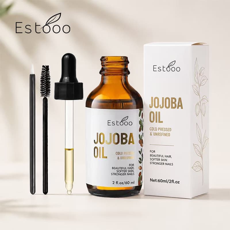Cross-border pure natural jojoba oil base essential oil cold-pressed virgin for hair care nail care massage customizable OEM