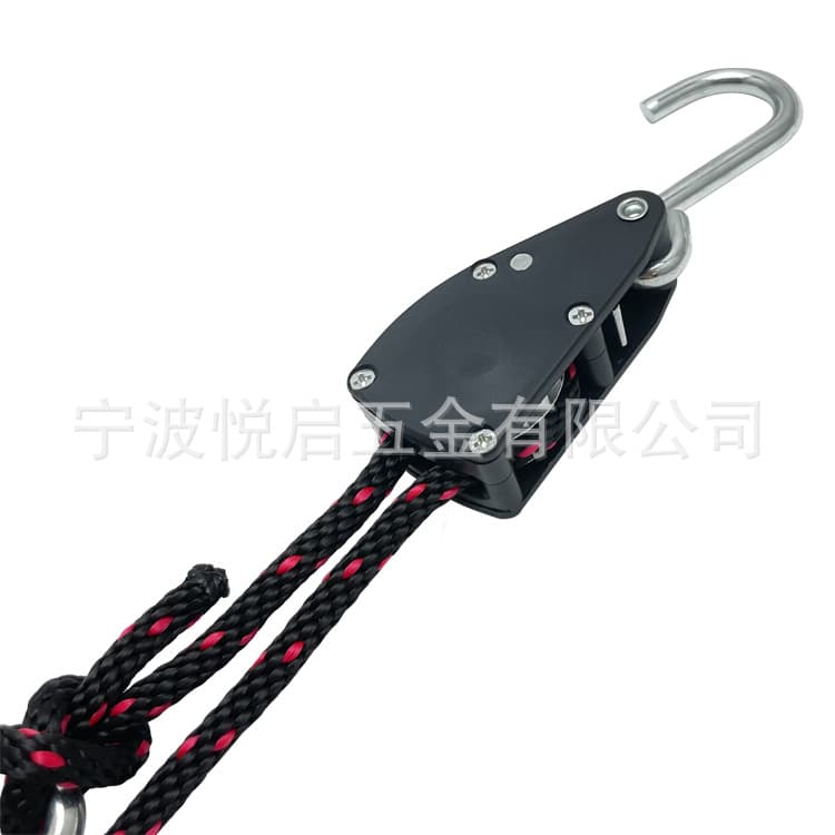 1/4" Rope Ratchet Tie Down Tightener Ratchet Rope Pulley Binding Rope