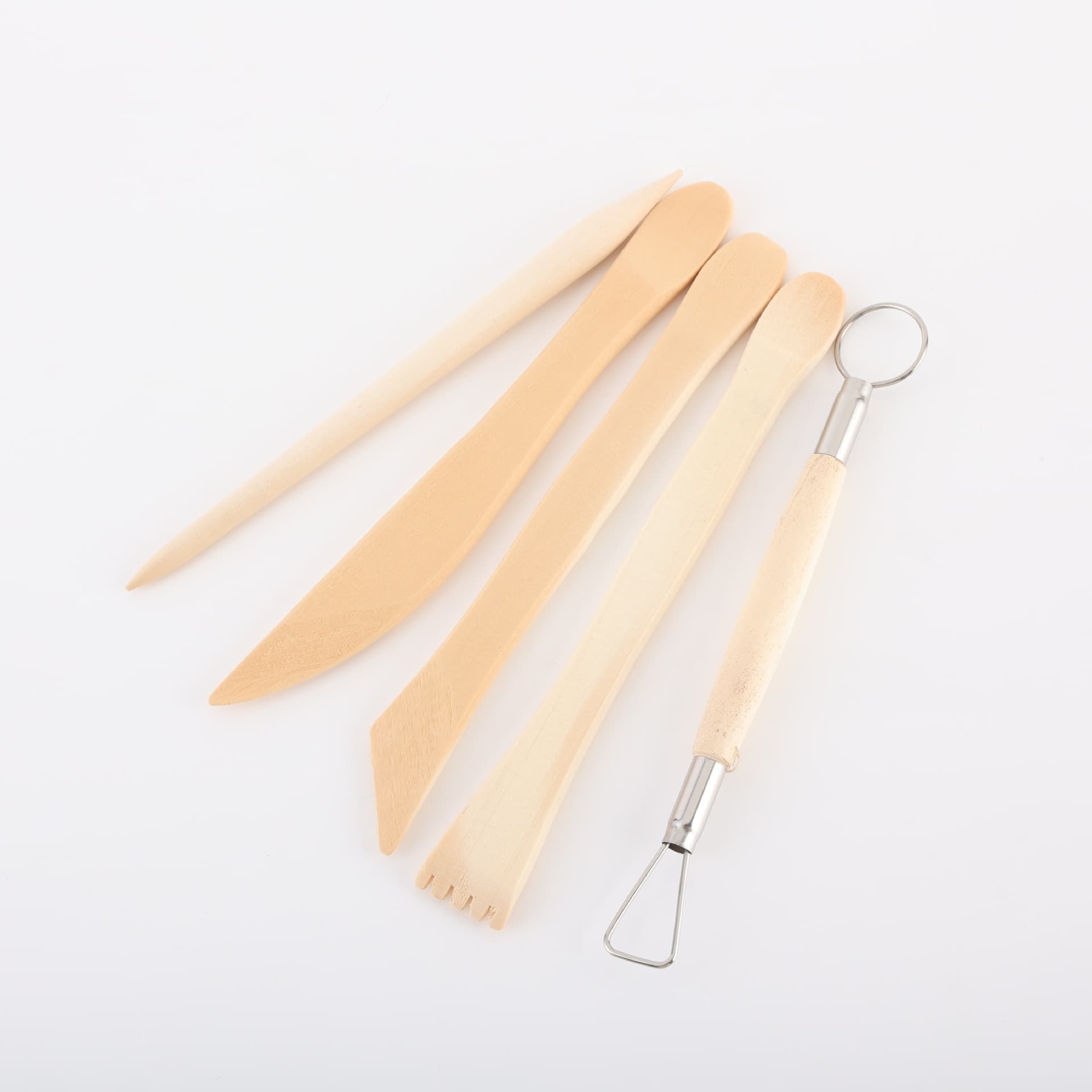 Cross-border spot wholesale ceramic clay tools DIY handmade wooden clay tools full set of stone plastic clay tools