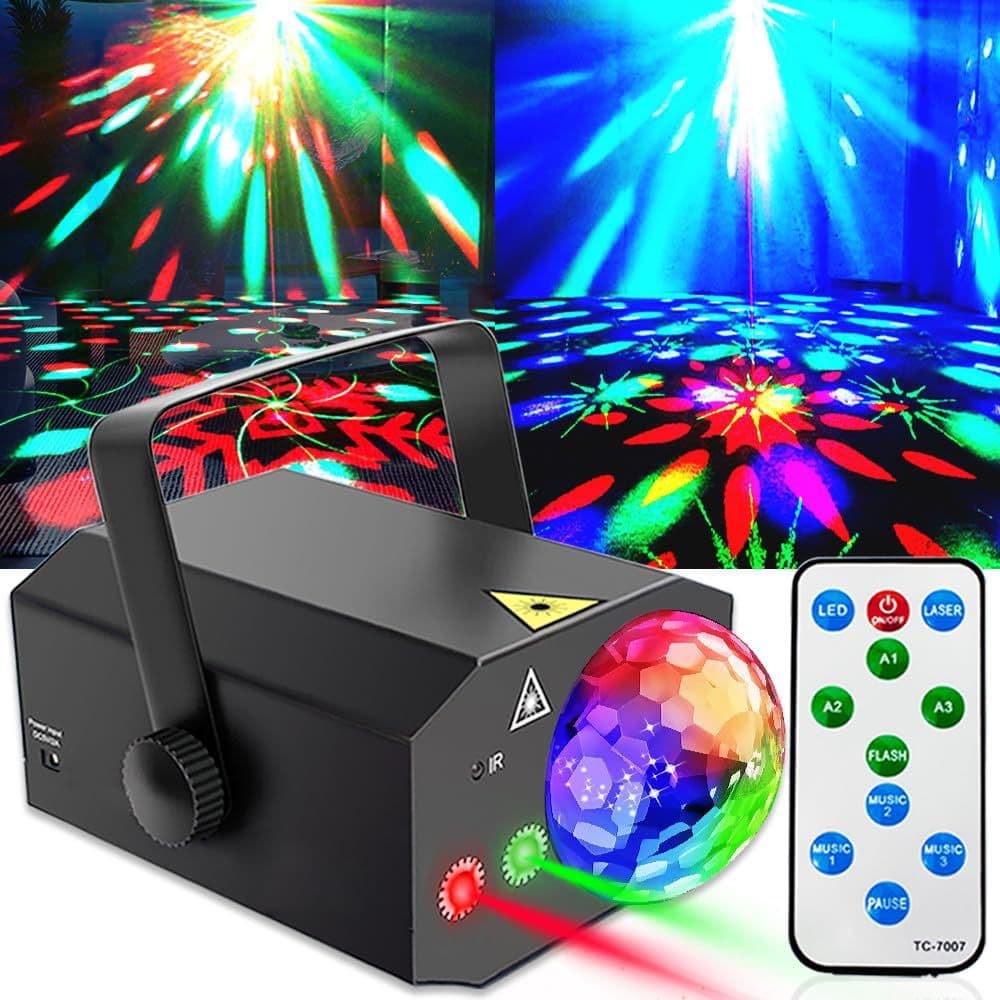 KTV Atmosphere Light Stage Lighting Remote Control Laser Light DJ Disco Light Bedroom Mood Light Disco Cross-Border Wholesale